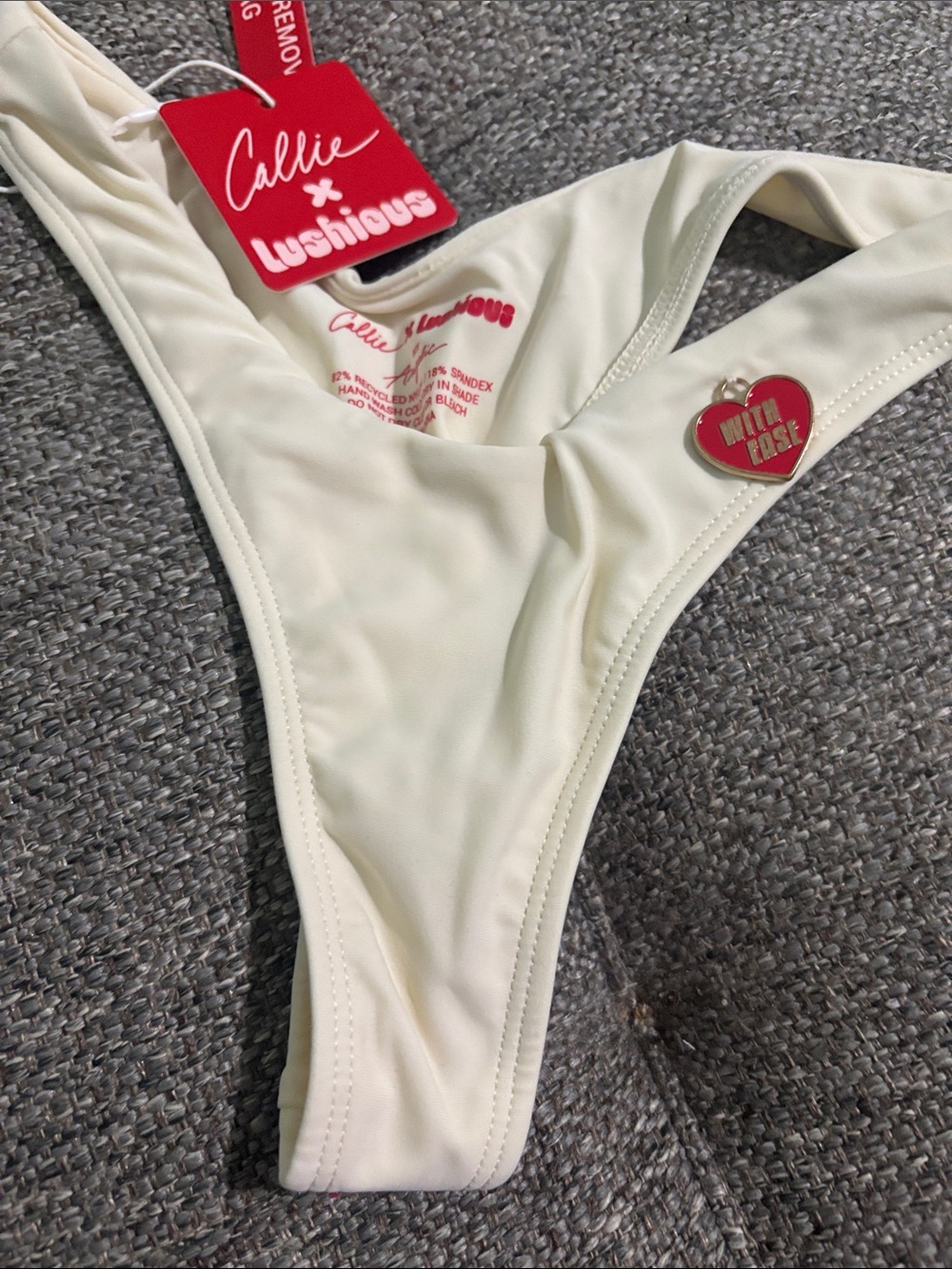 Callie x luscious Cream bottom Swimsuit